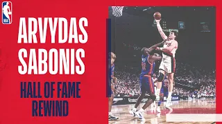 Why Arvydas Sabonis was one of the most dominant NBA players EVER! | Hall of Fame REWIND ⏪