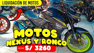 🥇MOTOS BARATAS RONCO Y NEXUS desde 🎁 S/ 3260 GRAN CIERRA PUERTAS en [4K]