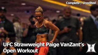 UFC Strawweight Paige VanZant’s Open Workout Before Rose Namajunas Fight