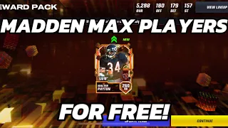 2 FREE RANDOM MADDEN MAX PLAYERS! Madden Mobile 24