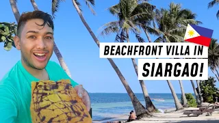 MY FIRST TIME IN SIARGAO! (Beachfront Villa, Surfing, Carinderia dinner) - #RomeAroundTheWorld 2023