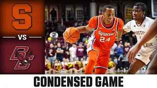 Syracuse vs. Boston College Condensed Game | 2023-24 ACC Men’s Basketball