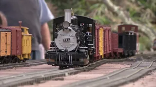 D&RGW C 25 #375 Black Flying Rio Grande