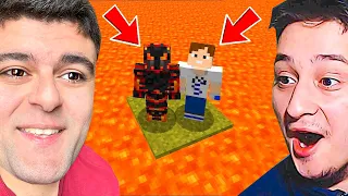 Minecraft მაგრამ ყოველ წამს ლავა იზრდება!