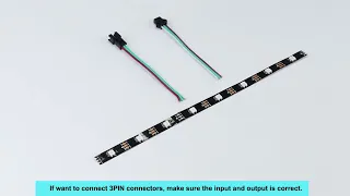 How to cut and connect Ws2812b led strip?