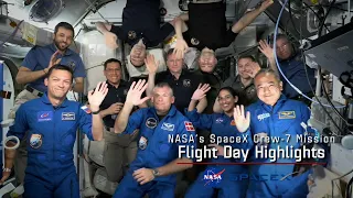 NASA’s SpaceX Crew-7 Flight Day 2 Highlights