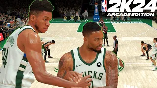 NBA 2K24 Arcade Edition Gameplay - First Look : Quick Game & Blacktop