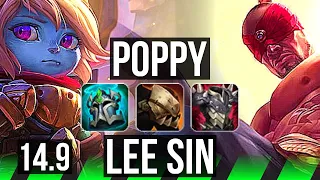 POPPY vs LEE SIN (JGL) | 5/5/24, 600+ games | EUW Challenger | 14.9