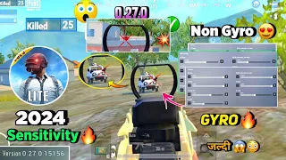 😱Pubg Mobile Lite 0.27.0 New Sensitivity Settings Full Guide | Pubg Lite Sensitivity Setting 2024 🔥