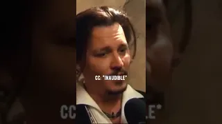 Johnny Depp Doesn't know what to say about Amber lol