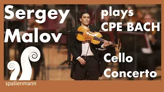 Sergey Malov plays CPE Bach Cello Concerto A Major on Violoncello da Spalla