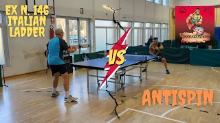 ANTISPIN VS EX N. 146 ITALIAN LADDER 🔥 | STORKRAFT DER-MATERIALSPEZIALIST | TABLE TENNIS MATCH