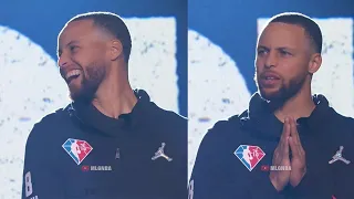 Steph Curry thanking Cleveland for the boos