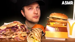 ASMR DÖNER KEBAP, McDonalds BIG MAC & WRAP MUKBANG | No Talking Eating Sounds | Chill Down ASMR