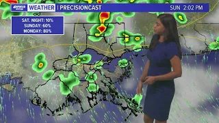 Rainy and stormy pattern lingers into the work week