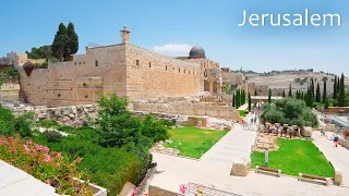 Old city of Jerusalem, Western Wall and Tomb of King David on Mount Zion