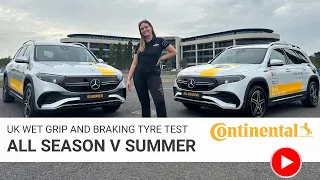 Are ALL SEASON Tyres Worth It In The UK??? | All Season V Summer Tyre Wet Grip & Braking Testing