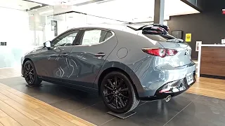 Joan and Scott's, 2021 Mazda3 "Premium" Plus Hatchback in Polymetal Gray is at Capistrano Mazda!