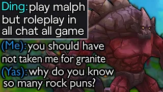 I was forced to roleplay in all chat while playing full AP Malphite