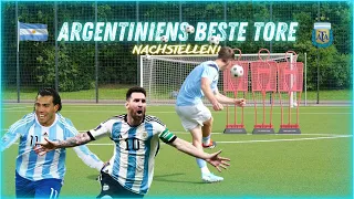 Wir stellen DIE BESTEN ARGENTINIEN TORE nach!🇦🇷⚽️