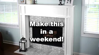 Building a DIY Fireplace Surround and Mantel | Free Plan