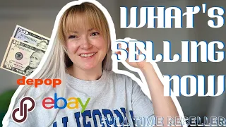 WHAT'S SELLING NOW | poshmark, eBay & mercari | 20 recent sales ♻️🤑 | Full Time Reseller