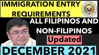 PHILIPPINES TRAVEL UPDATE | IMMIGRATION ENTRY REQUIREMENTS FOR FILIPINOS AND NON-FILIPINOS