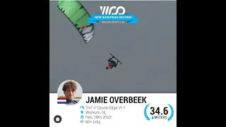 NEW European Record 34.6m by Jamie Overbeek with the latest EDGE V11