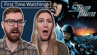 Starship Troopers | aka Helldivers 2 the movie! | First Time Watching! | Movie REACTION!