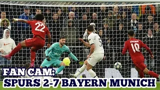 FAN CAM: Tottenham 2-7 Bayern Munich: Embarrassing Champions League Defeat: Goals From 손흥민 and Kane