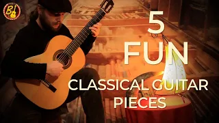 5 classical guitar pieces that are real fun to play!