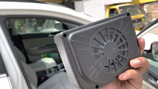 Solar Powered Heat Ventilation Exhaust Fan Small | Solar Powered Car Auto Cooler Ventilation Fan