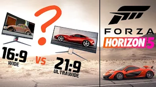 Forza Horizon 5 - 21:9 vs 16:9 - Ultrawide vs. Widescreen  Comparison