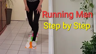 Only with 4 steps you can dance shuffle "Running Man" - Step by Step for beginners