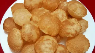 सूजी और गेंहू के आटे से बनाए गारंटी वाले क्रिस्पी पानी पूरी रेसिपी | golgappa | pani puri recipe