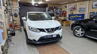 Nissan Qashqai. Замена линз на BI-LED Aozoom A4+ 2022, Led лампы везде: птф, дальний.