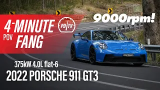 2022 Porsche 911 GT3 – POV test drive (pure sound 9000rpm)