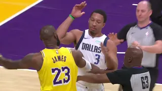 LBJ DARES GRANT WILLIAMS TO FIGHT HIM! "COME HERE AND GET SOME!" AFTER SHOVING!