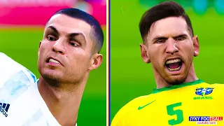 PES 2021 - Argentina vs Brazil ( Experiment Match ) efootball Gameplay PC