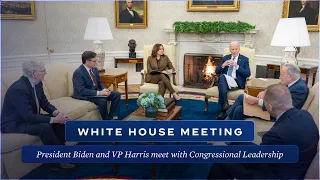 President Biden Meets with the Four Congressional Leaders at the White House