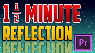 Premiere Pro CC : How to Create a Mirror Reflection Effect