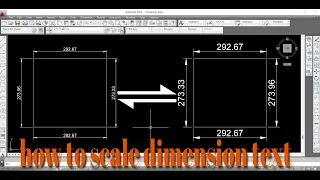 How To Scale Dimension Text In Autocad| Resize Dimension Text