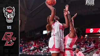 NC State vs. Boston College Women's Basketball Highlights (2021-22)