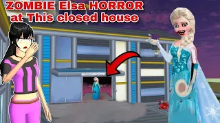 Secret of ZOMBIE Elsa HORROR at This locked house!!! in SAKURA SCHOOL SIMULATOR