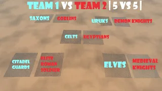 Team 1 vs Team 2 | 5 vs 5 | Ultimate Epic Battle Simulator 2