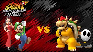 Mario Strikers: Battle League - Team Luigi (Rockets) vs Team Bowser (Cyclones) - Mushroom Hill