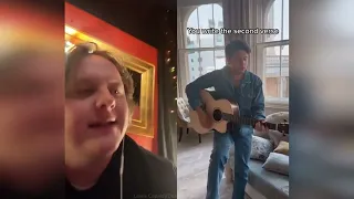 Lewis Capaldi shares hilarious crude video covering pal Niall Horan's tune Heaven