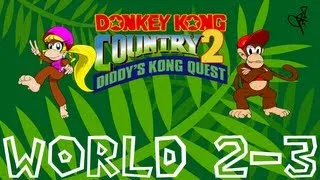 Donkey Kong Country 2 -- World 2-3: Lava Lagoon