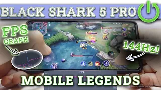 Xiaomi Black Shark 5 Pro - Mobile Legends | Gaming TEST 🤩| FPS GRAPH | OLED 144Hz | $760