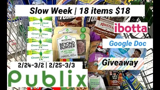 Publix Couponing 2/24-3/2| 2/25-3/3| 18 items for $18 | hot deals🔥|enter giveaway(s)| Ibotta